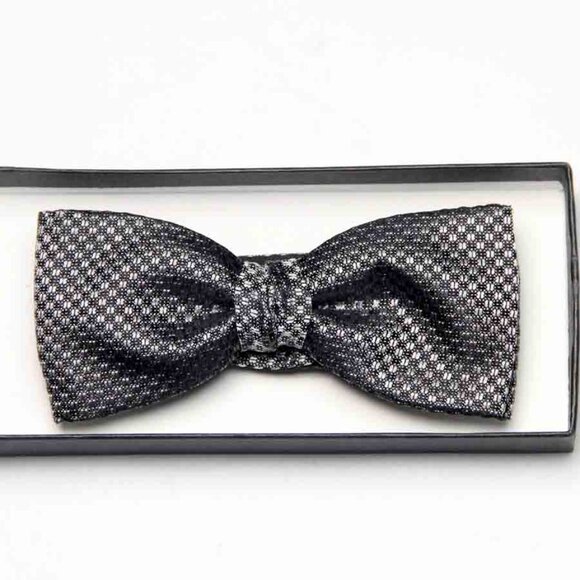 CERRUTI 1881 Men's 100% French Silk Bow Tie Pre-Tie Men's - Picture 2 of 2